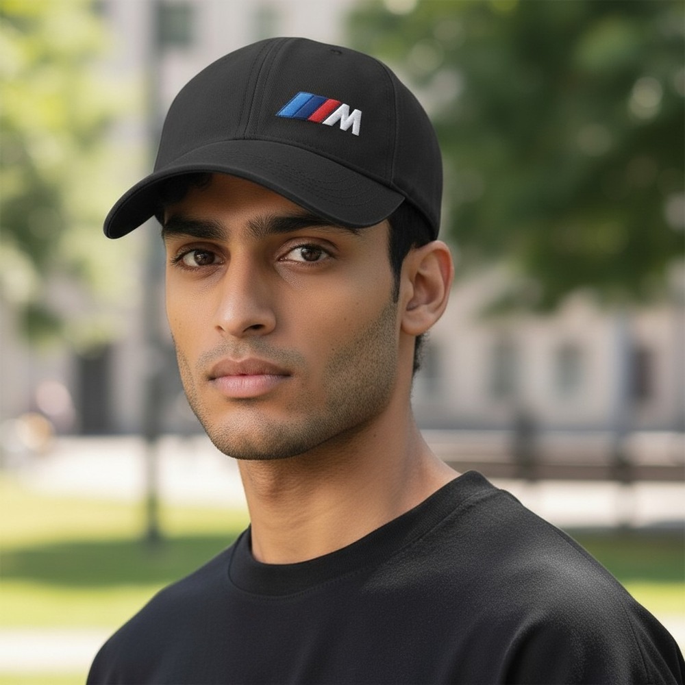 BMW M Cap Logo Official Black Baseball Hat one size fits all - Adult
